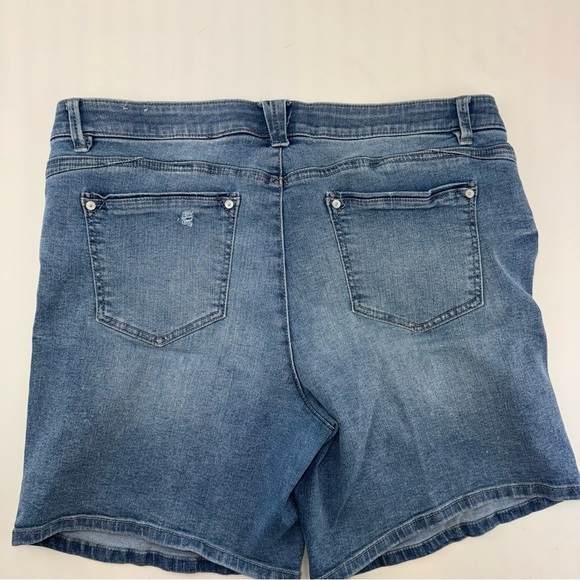 Wit & Wisdom Ab’Solution Denim Shorts Long Size 16 - Picture 10 of 13
